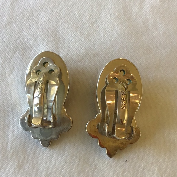 🌵Black Onyx Vintage 925 Earrings🌵 - Picture 2 of 5